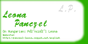 leona panczel business card